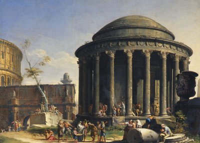 ヴェスタ神殿 作： Charles Louis Clerisseau